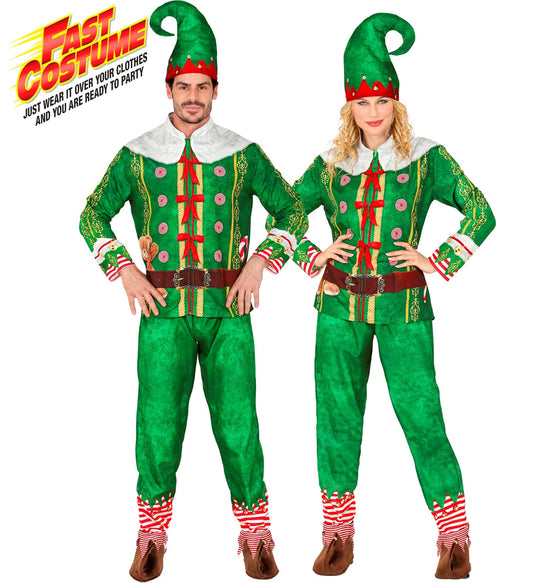 Santa's Little Helper Elf Fast Costume